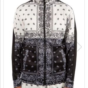 New FBRK 2 Tone Paisley Track Jacket in Cream / Black. Men’s medium.